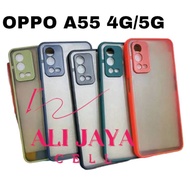 Slicon/softcase Aero hp Oppo a55 4G/a55 5G case my choice + camera protector