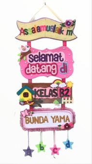 hiasan gantung selamat datang di kelas