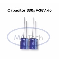 330uf 35v Capacitor 330uF35V 330uf/35v 330uf 35v Size 10x13mm Aishi Brand