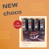 DKing Chocolate Bonibol 1 box contains 4 jars of chocolate coated biscuits