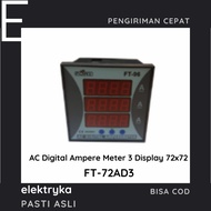 FORT Digital Ampere Meter AC 3 display 72x72 FT-72AD3