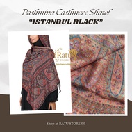 PASHMINA CASHMERE SHAWL BLACK SERIES by Ratu Store 99