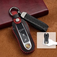 Porsche Cayenne Macan Taycan Panamera Porsche 911 718 Stylish Handmade Leather Key Cover Casing