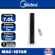 Midea MAC-107AR Air Cooler Tower 7.0L with LED Display and 3 Fan Speed