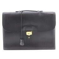 กระเป๋า Hermes Sac a Depeche 41 Business Bag รุ่น Fjords ปี 1998 สีดำ □B กระเป๋าถือ ขนาด A4 แบบมีฝาป