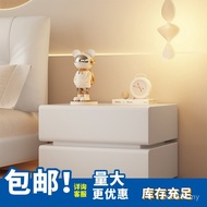 Cream Style Bedside Table Modern Simple Creative Bedroom Storage Cabinet Household Suspended All Sol