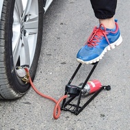 ปั๊มลม Foot Pump สูบลมแบบเท้าเหยียบ 2ท่อ ปั๊มลมพกพา ที่สูบลมรถยนต์ จักรยานยนต์ สินค้าคุณภาพ พกพาสะดวก