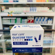 🌿 | NUR CARE® GLUCOSE TEST STRIPS 50 Test Strips Individual Packed ( 1 Box / 50 Test Strips ) EXP : 