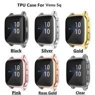 For Garmin Venu Sq Screen Protector TPU Soft Watch Case