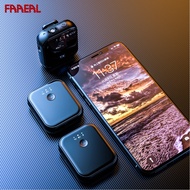 FAAEAL RUIZU Wireless Lavalier Microphone Transmitter Receiver Camera Interview Lapel Microphone For