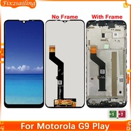100% Tested For Motorola Moto G9 Play lcd display No/With Frame tTouch Panel screen for Moto G9 play