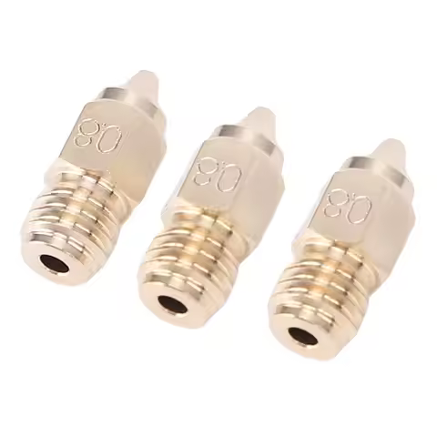 3 Pcs 0.8mm Hotend Nozzle Replacement for Creality Ender 5 Max 3D Printer High Temperature Proof Bra