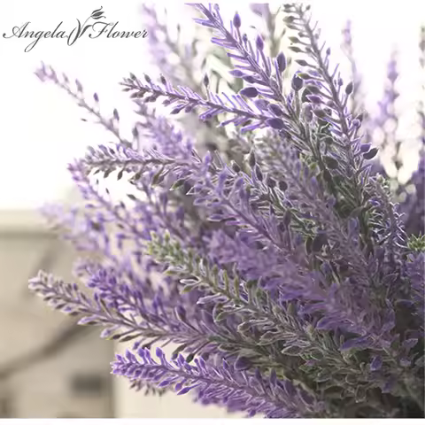 Romantic Lavender Artificial Flower, Christmas Decor, Home Garden Grain, Fake Aquatic Plants, Photo 