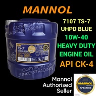 7L MANNOL 7107 TS-7 UHPD Blue 10W-40 10W40 Heavy Duty Engine Oil HDEO API CK-4