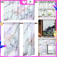 3pcs Curtain Tier And Valance Set Rod Pocket Short Window Curtains Leaves Small Window Tiers Curtain Polyester Rod Pocket Curtains Set
