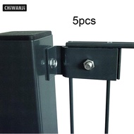 CHiWANji 5 Set Fence Grid Clips, Mesh Mat Mounting Set Railing Connector Hardware Wire