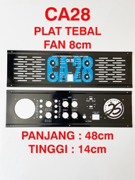 PLAT COVER CA28 (1 SET) PREMIUM BOX PANEL CA 28 BOX PANEL DEPAN BELAKANG POWER AMPLIFIER Harddisk Ek