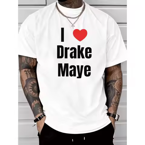I Heart Drake Maye Fan Support Tshirt Football Player Name Graphic Tee Unisex Cotton Casual Sports J