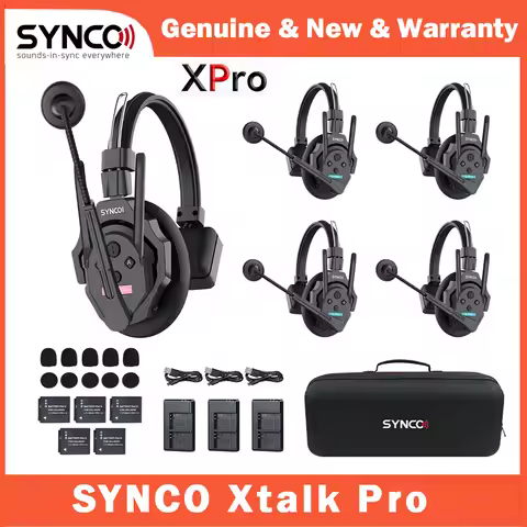SYNCO Xtalk Pro X5 XPro5 XPro2 Update 2.4G Wireless Intercom System Headset Wireless Intercom 500m T