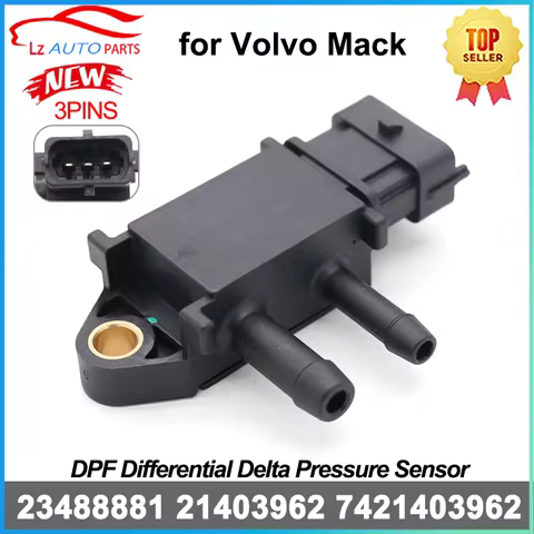 DPF Differential Delta Pressure Sensor 23488881 21403962 24405156 for Volvo Mack Trucks Engine D11 D