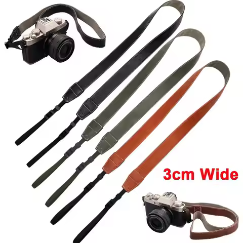 PU Leather Camera Shoulder Strap Retro Adjustable Micro Single Strap Neck Strap Lanyard for Canon G7