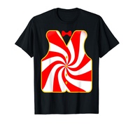 Mr. Peppermint Costume T-Shirt Funny Candy Cane Vest
