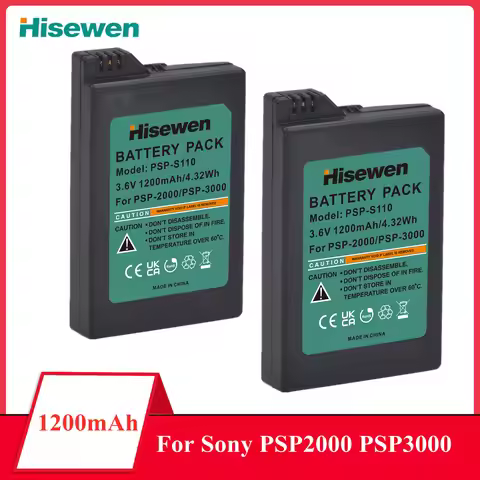 1200mAh Rechargeable Battery Pack for Sony PSP 2000 PSP2001 PSP2002 PSP 3000 PSP2000 PSP3000 PSP-S11