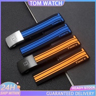 For Tissot T048 Racing T-race Sports Watch 21mm Soft Silicone Rubber Strap