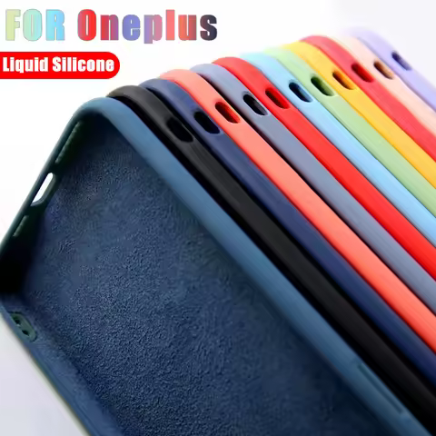 Fashion Liquid Silicone Case For Oneplus 11 10 Pro Shockproof Cover For One plus 1+ 10 Pro 11 Phone 