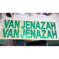 van jenazah stiker cutting