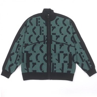 成色極佳 □ KENZO標誌印花駕駛針織外套運動外套 綠色黑色 L 男士正品