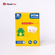 Bộ thẻ học số đếm tiếng anh Myndtoys kèm bút có thể xóa được cho bé trên 4 tuổi -  My Encyclopedia -