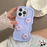 Cute Flower 3D Wave Phone Case For Realme Narzo N65 N63 N55 N53 70 70X 60 Pro 60X 50 50A 50i Prime 3
