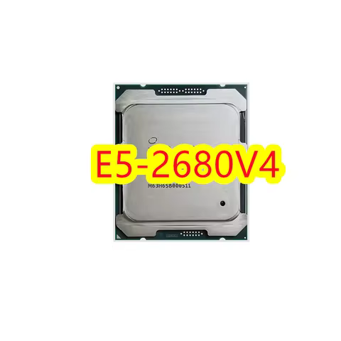 Used XEON E5 2680V4 CPU processor, 14 cores, 2.40GHZ, 35MB L3 cache, 120W SR2N7 LGA 2011-3, supports