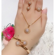 New model gold plated ball bracelet set 8