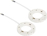 GX53 Light Base Socket, 2 Pack Lamp Bulb Holder Connector Lighting Replacement with 110mm Wire for C