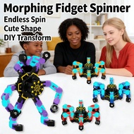 Fidget Gyroscope Chain Spinner Tip Mechanical Spinner Fingertip Morphed Morphing