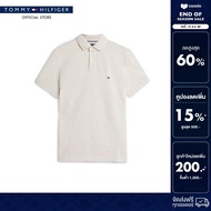 Tommy Hilfiger เสื้อโปโล ผู้ชาย รุ่น MW0MW32346 HCX - สีเบจ ทรง Regular