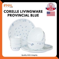 Corelle Loose Provincial Blue  ( Dinner Plate/ Soup Plate 21cm/ Medium Bowl/ Noodle Bowl/ Serving Platter/ Soup Bowl )