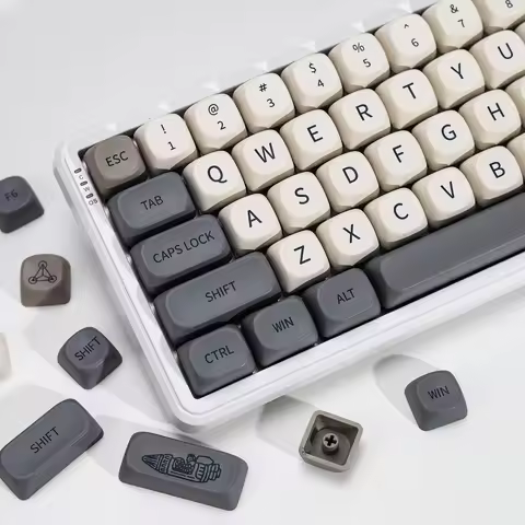 KBDiy Keys Retro Vision Keycaps PBT ISO MAC Korean Russian Keycap KOA MOA Profile 60% Mechanical Key