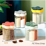 HL 5 In 1 Kitchen Spice Bottle 5 Flower Compartment Kitchen Spice Container