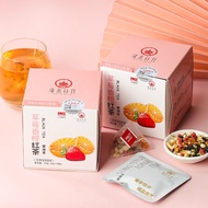 Panas dan sejuk double brew buah-buahan teh siri mangga pir epal lemon meningkat teh hitam yang dise