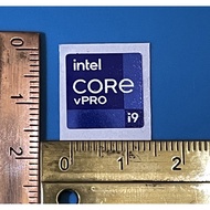 Intel Core i9 logo Sticker VPRO 11/ 12th gen original small size