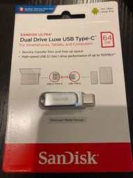 Sandisk Ultra Dual Drive Luxe USB Type-C 64gb (SDDDC4-064G-G46)