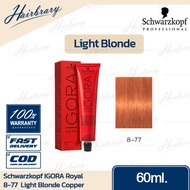 *โทนบลอนด์สว่าง* Schwarzkopf ชวาร์สคอฟ IGORA Royal 60ml. อีโกร่า รอแยล ครีมเปลี่ยนสีผม สีผมคมชัดที่แท้จริง ให้สีผมที่สม่ำเสมอ (ไม่รวมอ๊อกซิแดนท์)