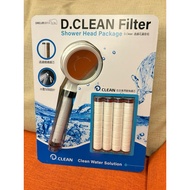 D.CLEAN Filter Shower Element Set (Sprinkler Head * 1+Filter Qin * 4) One