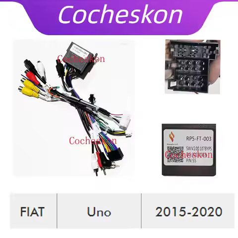 Cocheskon DVD Canbus Box FT-SS-05/RP5-FT-003 For FIAT UNO Android Harness Wiring Cables Car Radio