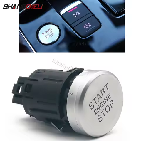 6PINS Car One Key Start Switch Button Start Stop Button for Audi A8 D4 Quattro S8 Engine Ignition Sw
