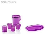 ◙Tupperware Royale Crystalline Picther &amp; Glass set