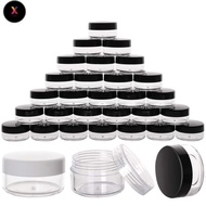 FS [50Pcs] 2g 3g 5g 10g 15g 20g Empty plastic container Cosmetic Containers Lip Balm Containers Read